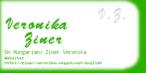veronika ziner business card